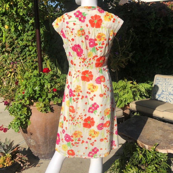 Merona White Floral Dress with Jacket Sz2 - Picture 7 of 8